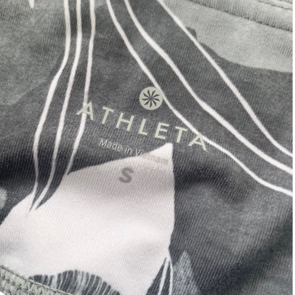 ATHLETA High Rise Tropical Flow  Chaturanga Leggings Gray S - Picture 7 of 10
